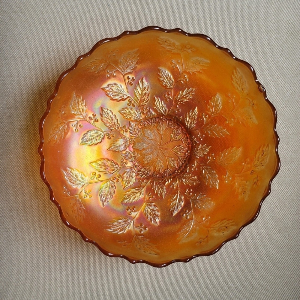 FENTON Vintage Marigold Carnival Glass Bowl - Picture 2 of 8